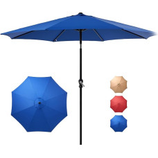 DUMOS Parasol Crank Umbrella Market Umbrella UV apsaugos dangtelis Crank sulankstomas aliuminio apvalios balkonas Patio Garden Balcony Umbrella