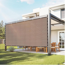 VEVOR 90 % apsaugos nuo saulės audinys, privatumo ekranas, pavėsio danga (305 x 366 cm) pavėsinei su nerūdijančio plieno kilpomis, 140 g/m² HDPE medžiagos tentas, skirtas lauke, terasoje, sode, kieme