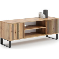 KOBI Focus TV Cabinet, 135 x 40 x 49 cm, TV Table, Industrial Style, Industrial Style TV Cabinet, TV Furniture Living Room Cabinets, TV Table, RTV Cabinet, TV Cabinet, Lowboard