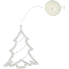 Anhänger: Batteriebetriebener Weihnachtsbaum-Anhänger, warmweiß, Saugnapf, ideal für Weihnachtsdekoration