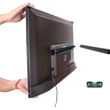 Standless TV Wall Mount for 32-75 Inch TVs, TV Wall Mount without Bolts, Max VESA 400 x 400 mm, up to 100 lbs, Universal Fit for Most LED/LCD/Flat & Curved Monitors