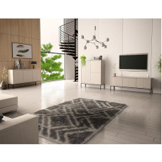 Lomadox Living Room Set 3-Piece Living Room Cabinet Living Room Furniture Living Room Cabinets Modern in Cashmere with Milled Fronts