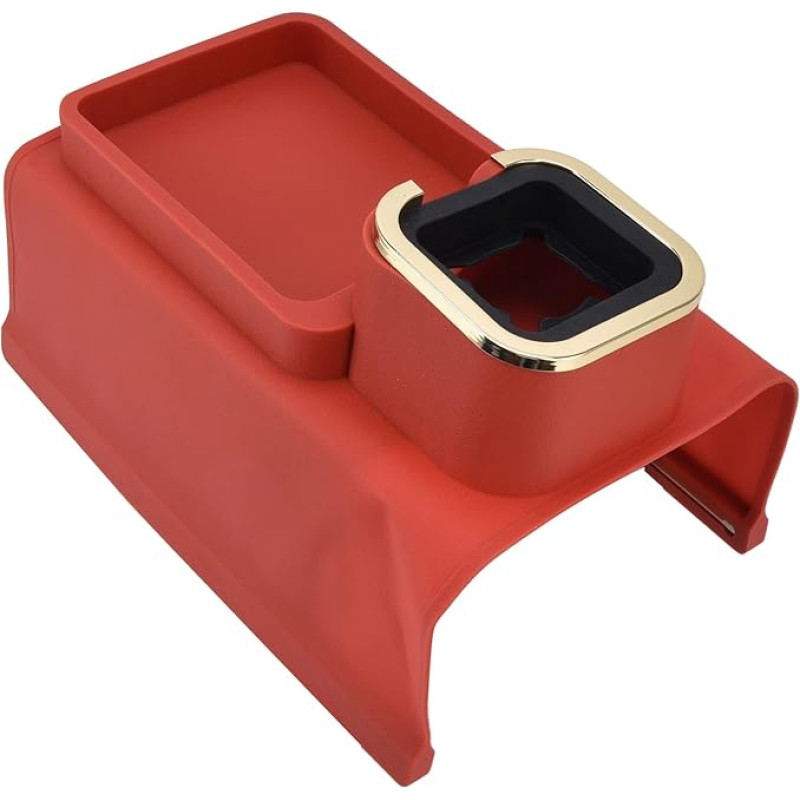 Sofos gėrimų laikiklis, silikoninė gėrimų laikiklio lentyna foteliui, sofai, sofai, neslystančiam sofos gėrimų laikikliui, sofos porankio organizatoriaus laikikliui (raudona atnaujinta)