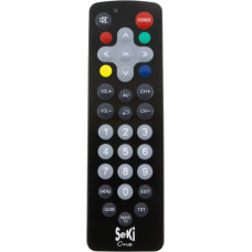 SeKi One Remote Control with Large, Wipe-Clean Buttons - Colour: Black