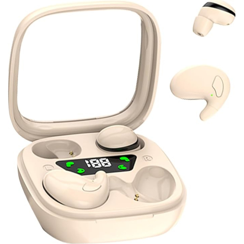 2 Pairs Mini Headphones for Sleeping Bluetooth Wireless Small Invisible In-Ear Wireless Sleep Earbuds for Small Ears Sleep Headphones Side Sleeper Wireless Earphones Earplugs in Ear