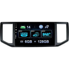 MISONDA 10 Zoll IPS Android 14 Doppel Din Autoradio mit DAB+/4G/HDMI Für VW Amarok Crafter Van Man 2017-2022 Kamera Canbus Mic-[6G+128G]-Lenkradsteuerung RDS 4G WiFi Carplay BT5.0