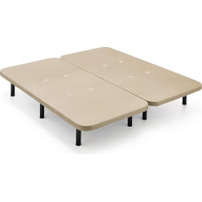 HOGAR24 ES | 3D medžiaginis paminkštintas pagrindas, smėlio spalvos | Į komplektą įeina ventiliacijos vožtuvai - kojos neįeina į komplektą - Matmenys: 160 x 200 cm