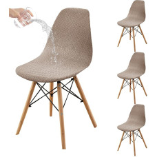 HAOYONG Wasserdichte Stuhlhussen, Jacquard-Esszimmerstuhlhussen, 4er-Set, moderne Esszimmerstuhlhussen, dehnbare Schonbezüge für Küche, Büro und Wohnzimmer