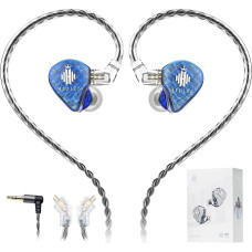 Hidizs MS1-Galaxy Gaming Earbuds Laidinės didelio našumo dvigubos magnetinės grandinės dinaminio vairuotojo ausinių monitoriai 3,5 mm kištukas Inline valdymas 0,78 mm 2 kontaktų kabelis be mikrofono