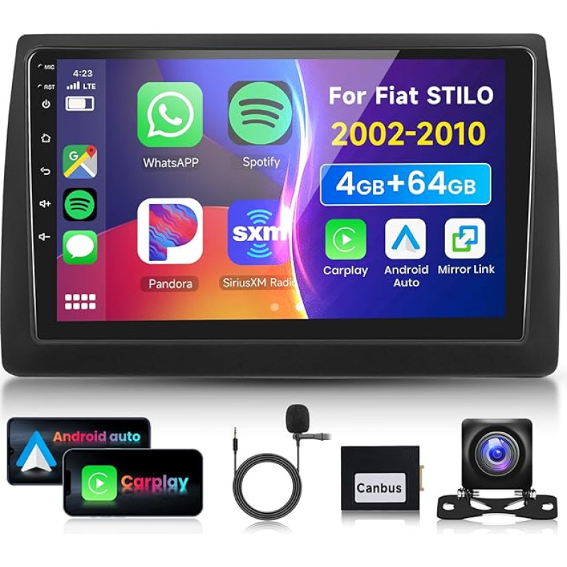 4G ir 64G 9 colių automobilinis radijas 