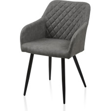 TUKAILAI Valgomojo kėdės, 1 dalis dirbtinė oda, virtuvės kėdė, minkšta kėdė, svetainės kėdė, fotelis su porankiais, atlošas, metalinės kojos, modernios kėdės virtuvei, valgomajam,