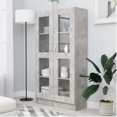 Willood Cabinet Bookcase Filing Cabinet Office Cabinet Display Cabinet Bookshelf Sideboard Concrete Grey 82.5 x 30.5 x 150 cm Wood Material
