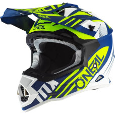 O'Neal 2 Series Spyde 2.0 Motocross Enduro Mountain Bike Helmet Blue/Yellow/White