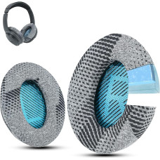 Krone Kalpasmos Cool Gel Professional Bose Replacement Ear Pads Suitable for Bose QuietComfort 35 ii / QC35 / QC25 / QC2 / QC15 / Ae2 / Ae2i / Ae2w / SoundTrue and SoundLink - Grey Pattern Fabric