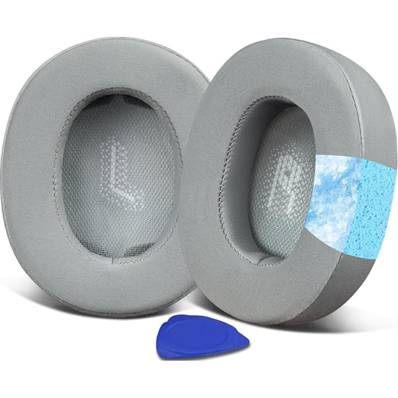 SOULWIT Cooling Gel Replacement Ear Pads for JBL E55BT (E55 BT) Over-Ear Wireless Headphones, Cushions with Noise Isolation Foam