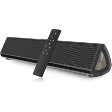 Compact Soundbar for TV PC, Portable Wired and Wireless Bluetooth 5.0 TV Stereo Speaker Soundbar Home Cinema Surround Sound System Optical/Coaxial/RCA Connection, PC Notebook Smartphone