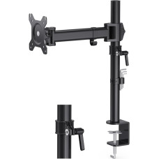 HFTEK - HF27DB - Monitor TV Tisch-Halterung Halter Bildschirmhalterung arm monitor stand Neigbar Schwenkbar Monitorarm Bildschirm Halterung Monitorhalter für Bildschirme von 13 bis 34 Zoll–VESA 75/100