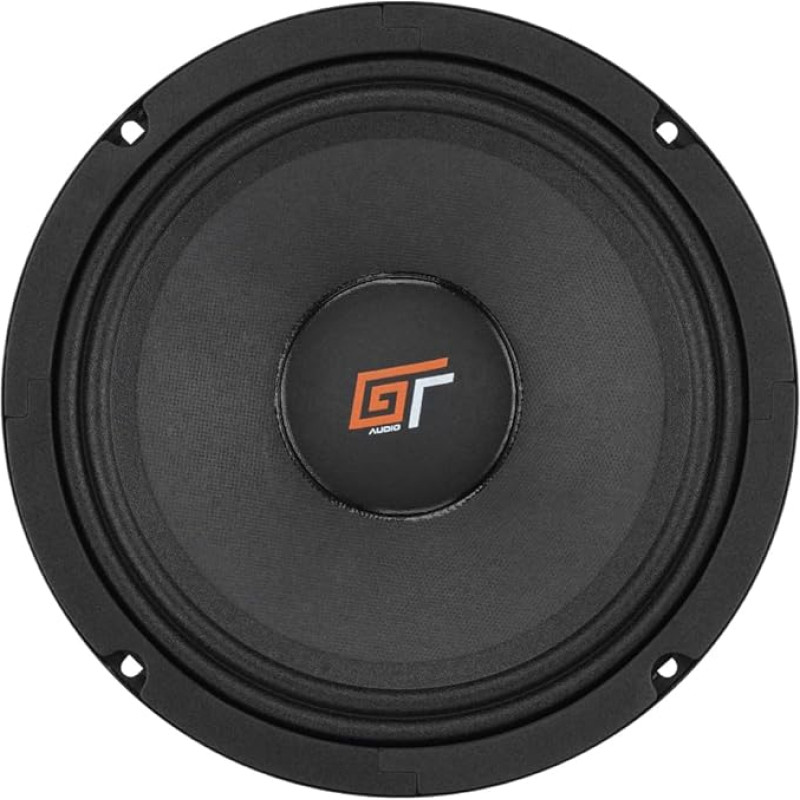 1 x Bass Face GT Audio GT-MR8/4 Midwoofer Midbass Midrange 20 cm, 200 mm, 8 Inch Diameter 100 Watt RMS 200 Watt Max Impedance 4 Ohm, Car Door Doors, Pack of 1