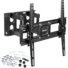 Ribelli® TV Wall Mount Pivoting Tilting for 32-65 Inch (81-165 cm) OLED LED LCD Plasma Curved Televisions up to 40 kg, Max. VESA 400 mm x 400 mm.