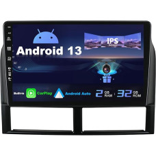 SXAUTO Android 12 IPS Car Radio for Jeep Grand Cherokee WJ (1998-2004) - Built-in CarPlay / Android Car - Reversing Camera Free - 2G + 32G - Steering Wheel Control DAB Fast Boot WiFi DSP - 2 DIN 9