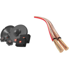 JBL Club 602CTP 2-Way Car Sound System & KabelDirekt - Speaker Cable - Made in Germany - Made of Pure Copper