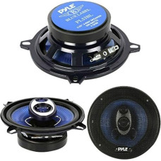 2 PYLE PL53BL Speakers Coaxial 3-Way Diffusers 13.00 cm 130 mm 5.25 Inches 200 Watt RMS 400 Watt Max Per Accommodation Standard Porter Car Per Pair