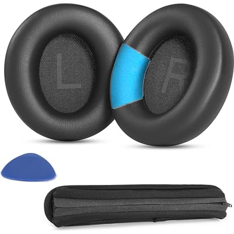 YunYiYi Q45 Ear Pads Replacement Ear Pads Compatible with Soundcore by Anker Space Q45 Adaptive Active Headphones Padding Headband Ear Pads Ear Cups Parts (Set 2)