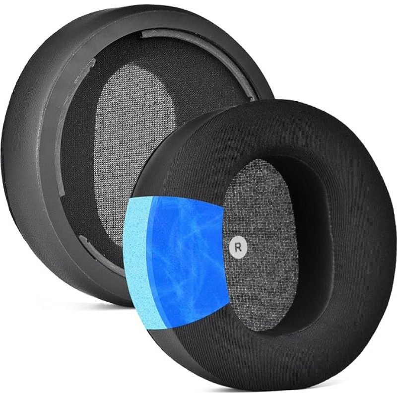 defean Maxwell Cushion - Cooling Gel Replacement Ear Pads Compatible with Audeze Maxwell Headphones, Extra Thickness, Noise Isolating Foam for Epic Gaming Sessions (Silky Fabric)