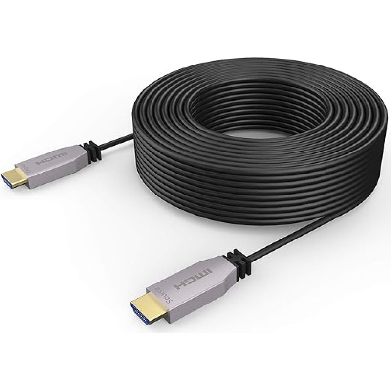 HDMI Cable 30M Optical Fiber High Speed 18Gbps HD 4K HDMI Cable Support 4K@60Hz 4:4 Ultra Slim HDR10 HDCP2.2 ARC 3D Dolby Vision HEC for TV Monitor Audio Xbox PS3 PS4