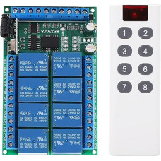 433.92 MHz 8-channel remote control module, electronic component other electronic components, 100 m, fixed coding, adapts to 32 remote control switches (24 V)