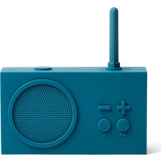 Lexon TYKHO 3 Portable Bluetooth Speaker with FM Radio, Waterproof and Rechargeable Battery - Blue