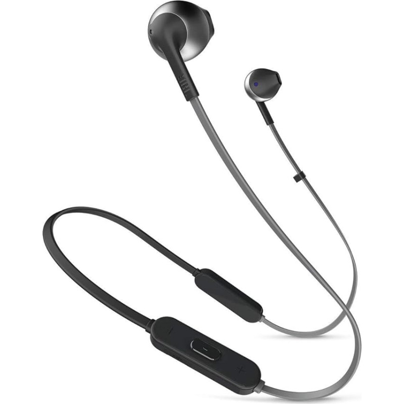 JBL Tune205BT Bluetooth Headphones in Black - Wireless Headphones with 3-Button Remote Control & Microphone - Earphones for up to 6 Hours of Music on One Battery Charge