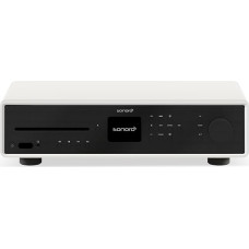 sonoro Maestro HiFi Receiver with Class D Amplifier, CD Player & Internet Radio (Bluetooth, FM, DAB Plus, Spotify, Tidal, Amazon, Deezer), Matt White