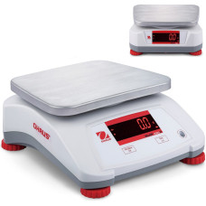 Ohaus VALOR 2000 30 kg / 5 kg vandeniui atsparios virtuvinės kontrolinės svarstyklės IP68 - V22PWE30T