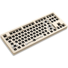 AJAZZ AKC087 DIY Mechanical Keyboard Kit, Tri-Mode Connection, Multilayer Metal Base, 75% Compact 87 Key Layout, TKL, Hot Swappable, Compatible with 3 Pin 5 Pin Gateron/Cherry