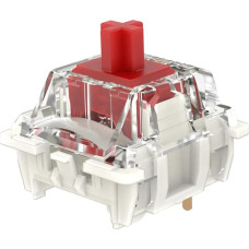 Gateron 5pin G Red Pro 3.0 Switches Pre-lubed 3pin RGB SMD Linear for Gaming Mechanical Keyboard (Pack of 72, Pro Red 3.0)