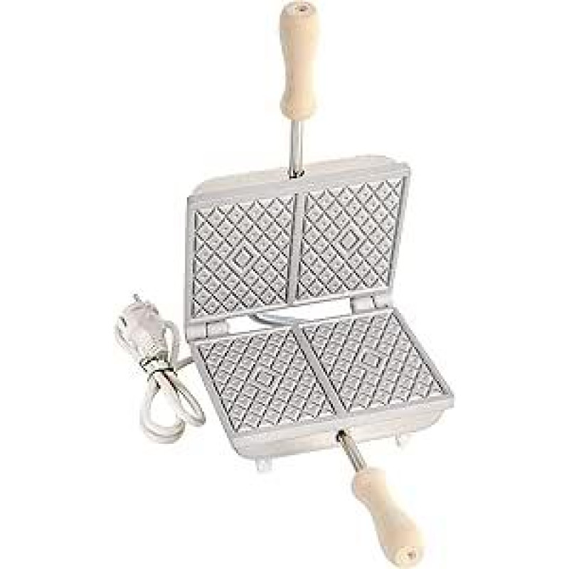 2 x elektrinis lygintuvo presas lygintuvams ir vafliams aliuminio stačiakampio formos plonas