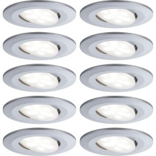 Paulmann Calla 99925 Recessed Light LED Round 10 x 6.5 W Chrome Matt Swivelling