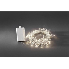 Konstsmide Battery Outdoor 128 LEDs Lights with Multi-Function On Transparent Wire - Warm White