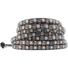 LED Strip for PC WS2812B - 16.4FT RGB 5050SMD Individual Pixels, PCB Black, Modulable, Enchanted Colour for LED Strip WS2812B, Addressable - DC5V