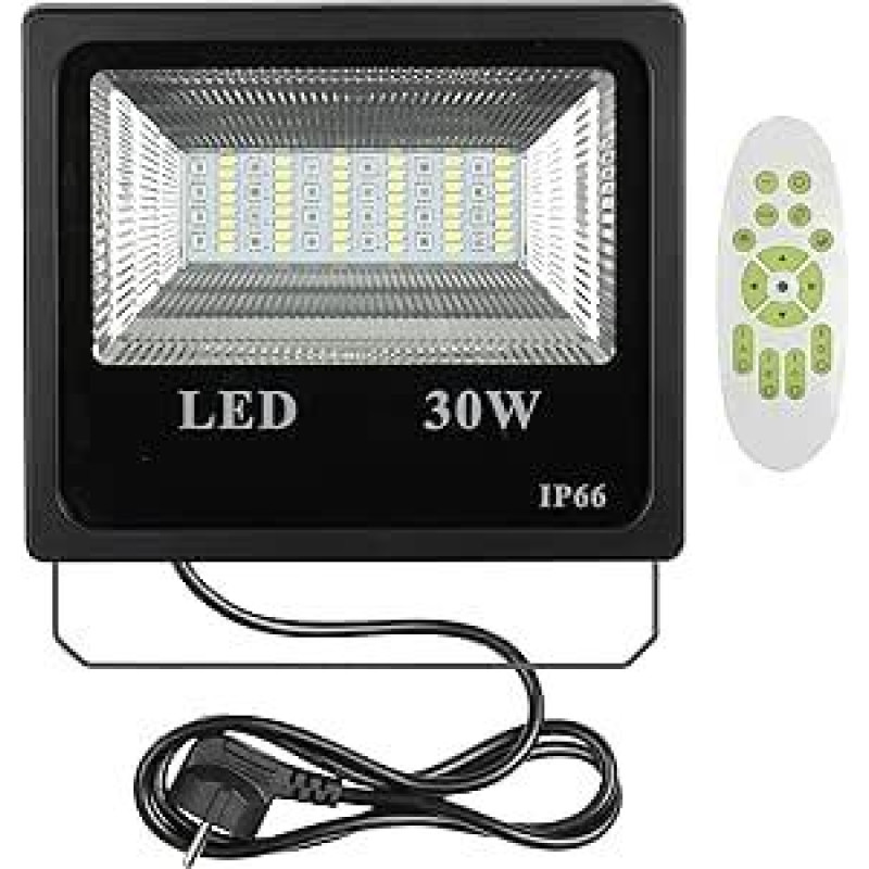 600491 LED Spotlight RGB 30W with Remote Control