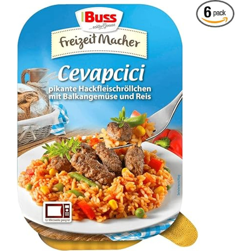 Buss Cevapcici Leisure Maker, 300 g (Pack of 6)