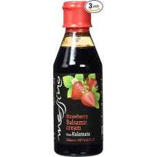 Messino Greek Strawberry Balsamic Cream Glaze, Pack of 3 x 250 ml (Total: 750 ml)