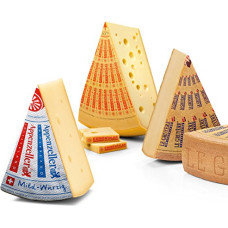 Šveicariškų sūrių asorti Appenzeller Mild Emmentaler Classic Greyerzer Mild 1 kg