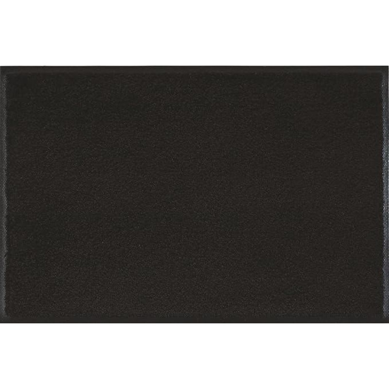 wash+dry Door Mat Black 75 x 120 cm black