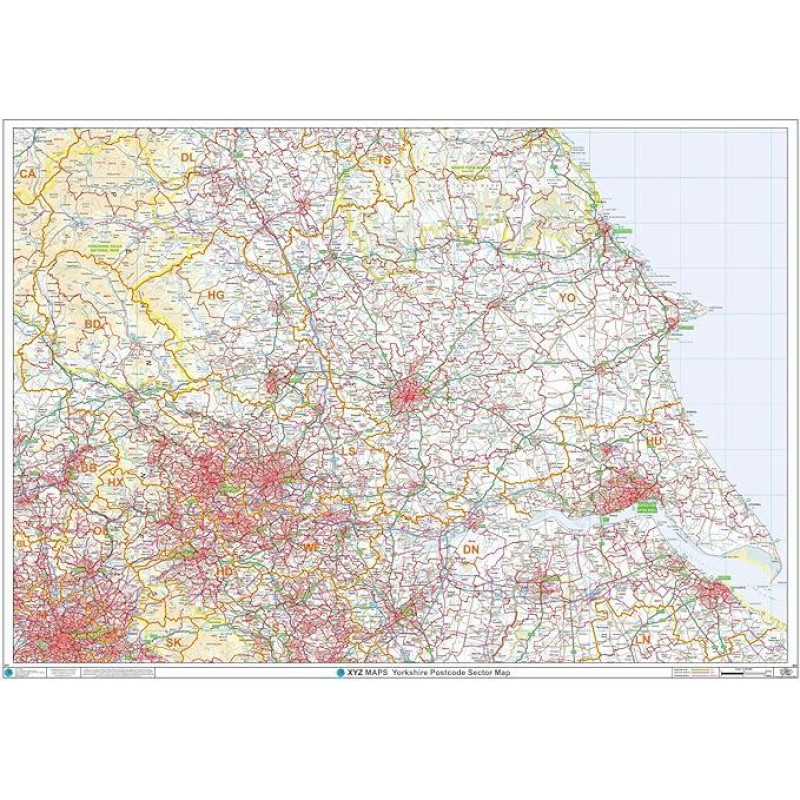 Postcode Sector Map - (S13) - Yorkshire - Wall Map