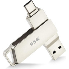 SSK USB C diskas 64GB atminties iki 200MB/s dvigubas C tipo diskas + USB 3.2 Jump Flash diskas Atminties kortelė, suderinama su 