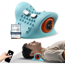 Kaklo masažuoklis su šiluma ir vibracija, elektrinis belaidis kaklo masažuoklis su 3 režimais, 6 reguliuojamais dažniais