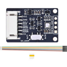 BME680 aplinkos jutiklio modulis - temperatūros, drėgmės, slėgio ir dujų aptikimas, suderinamas su I2C/SPI, 3,3V/5V, skirtas Raspberry Pi, Arduino, Pico, ESP32, IoT ir išmaniųjų namų projektams