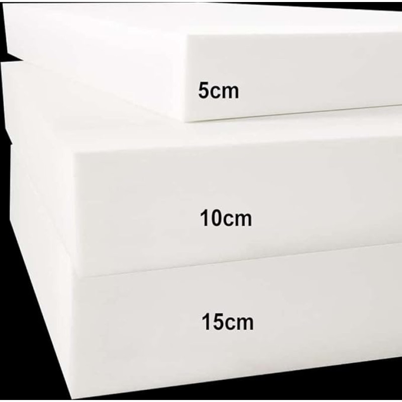 Sofa Cushion Replacement, 5/10/15cm Thick Foam High Density 45D Memory Foam Cushion for Window Seat Booster Chair Cushion Foam Pad Expansion